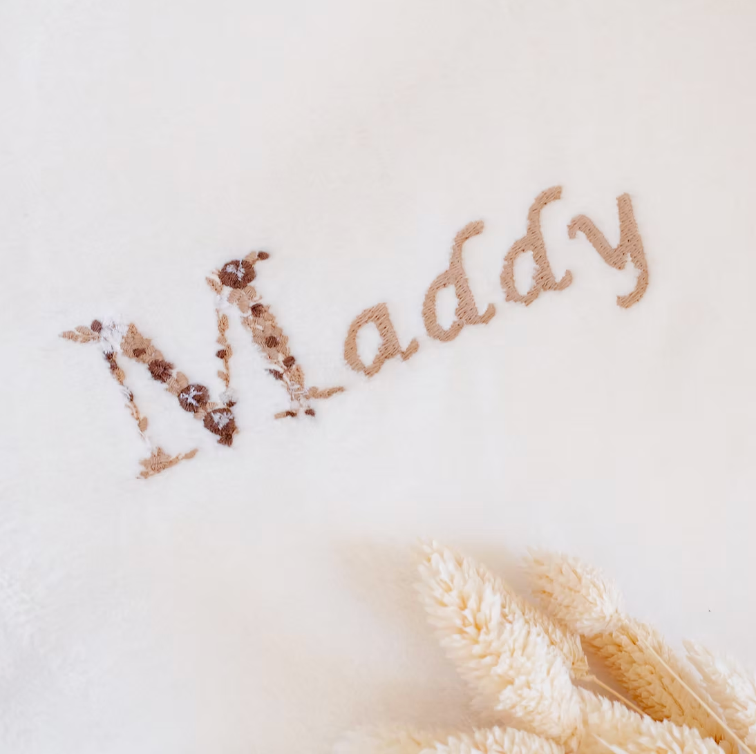 Couverture lettre fleurie