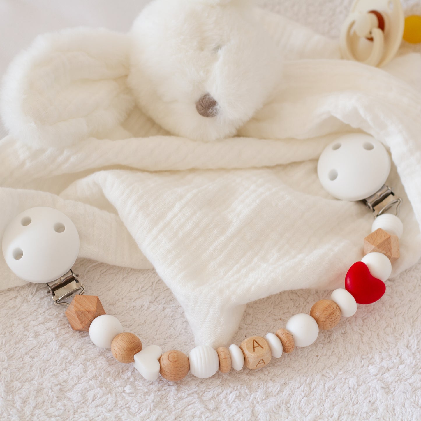 Attache doudou Petit ♡ de beurre