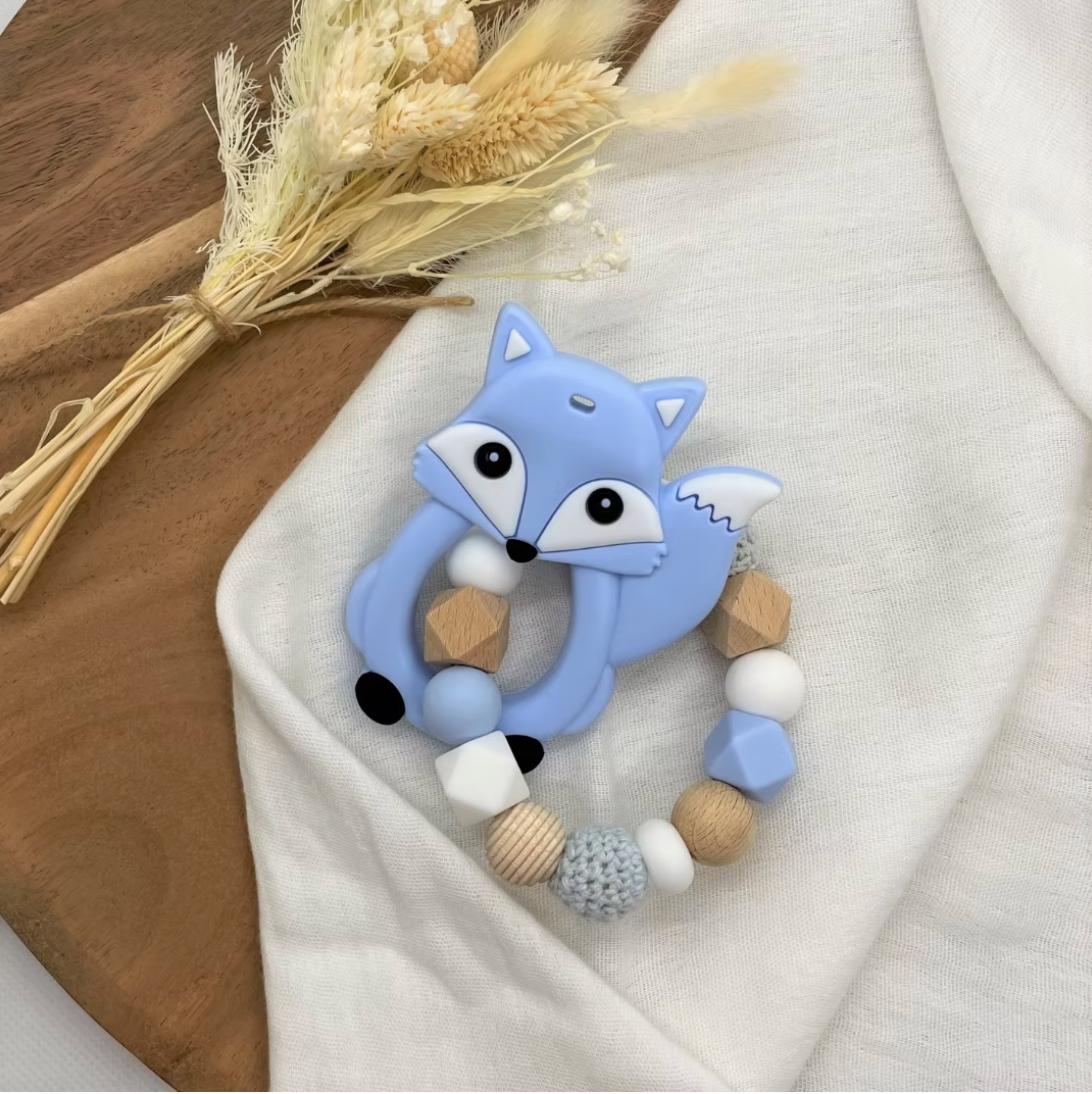 Anneau de dentition Renard Bleu