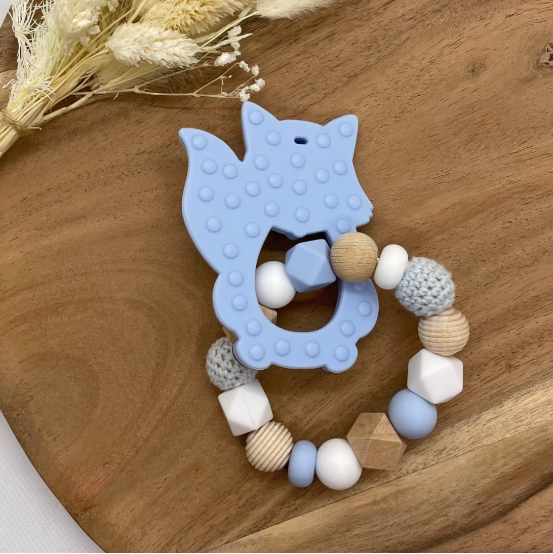 Anneau de dentition Renard Bleu