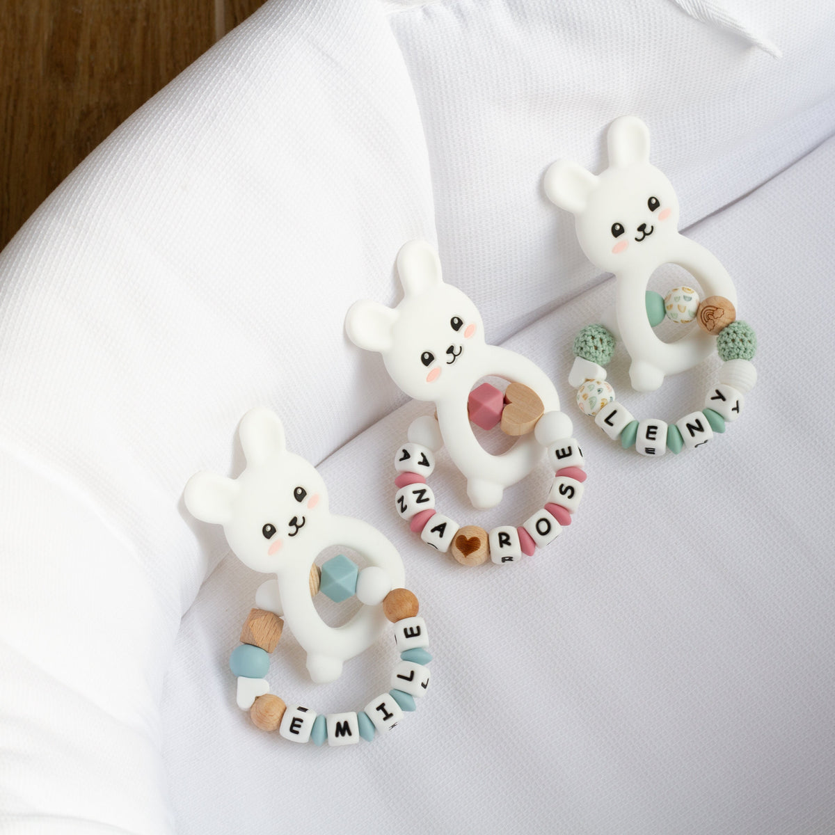 Anneaux de dentition - figurines en silicone