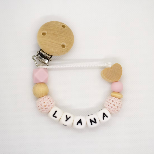 Attache tétine personnalisée Lyana