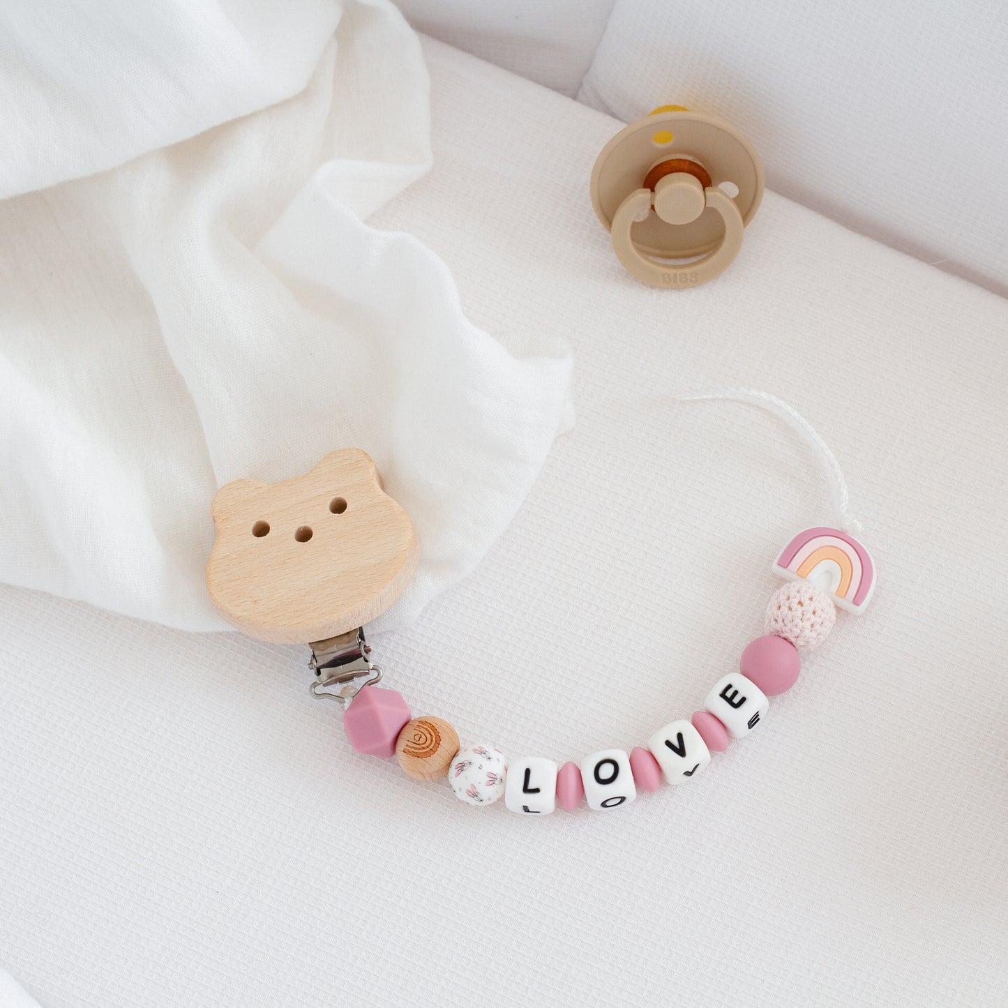 Attache tétine Love